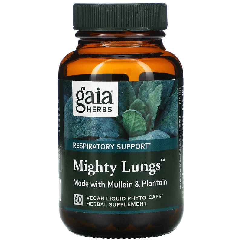 Gaia Herbs, Mighty Lungs, 60 Vegan Liquid Phyto-Caps 751063151641