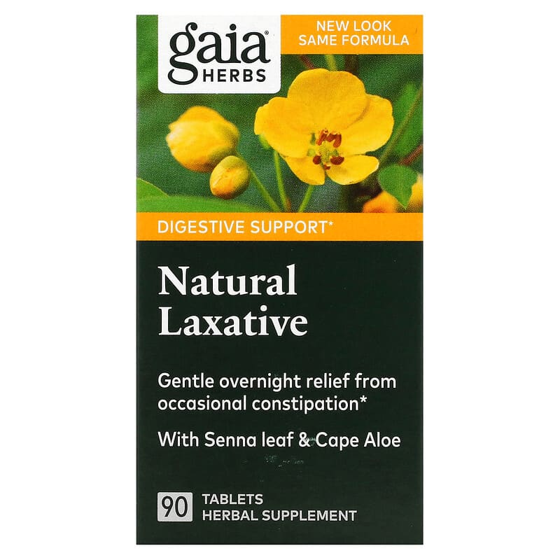 Gaia Herbs Natural Laxative 90 Tablets 751063996211