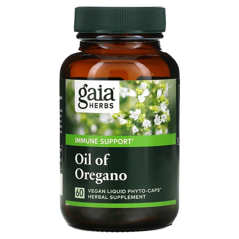 Gaia Herbs, Oil of Oregano, 60 Vegan Liquid Phyto-Caps 751063399500
