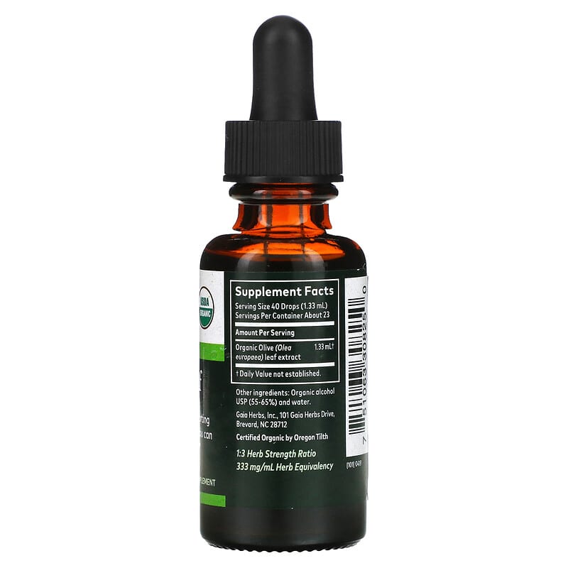 Gaia Herbs, Olive Leaf, 1 fl oz (30 ml) 751063308250