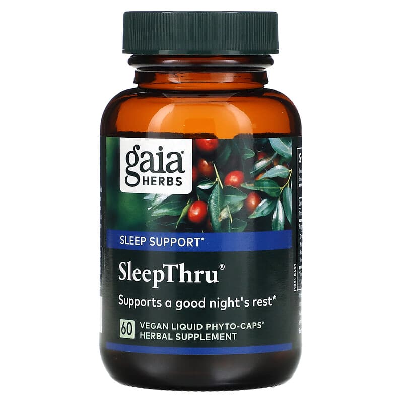 Gaia Herbs, SleepThru, 60 Vegan Liquid Phyto-Caps 751063145763