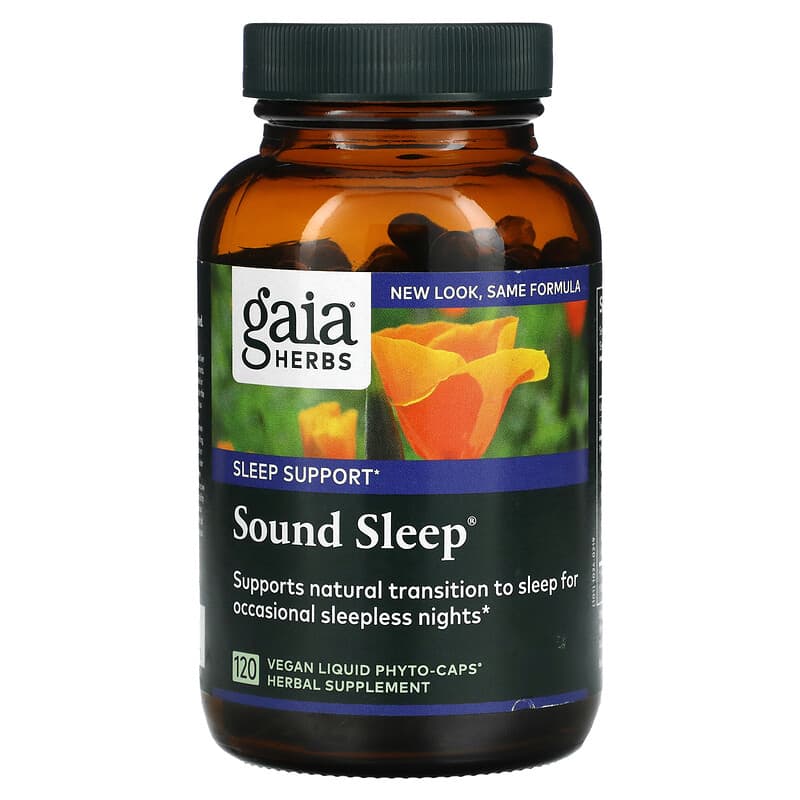 Gaia Herbs Sound Sleep 120 Vegan Liquid Phyto-Caps 751063996662