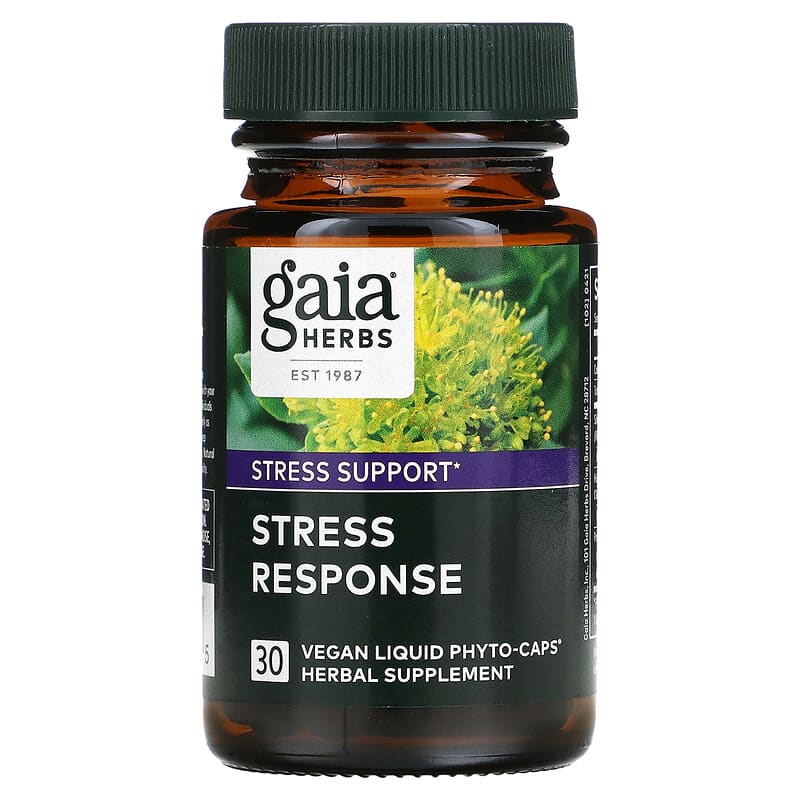 Gaia Herbs, Stress Response, 30 Vegan Capsules 751063403405