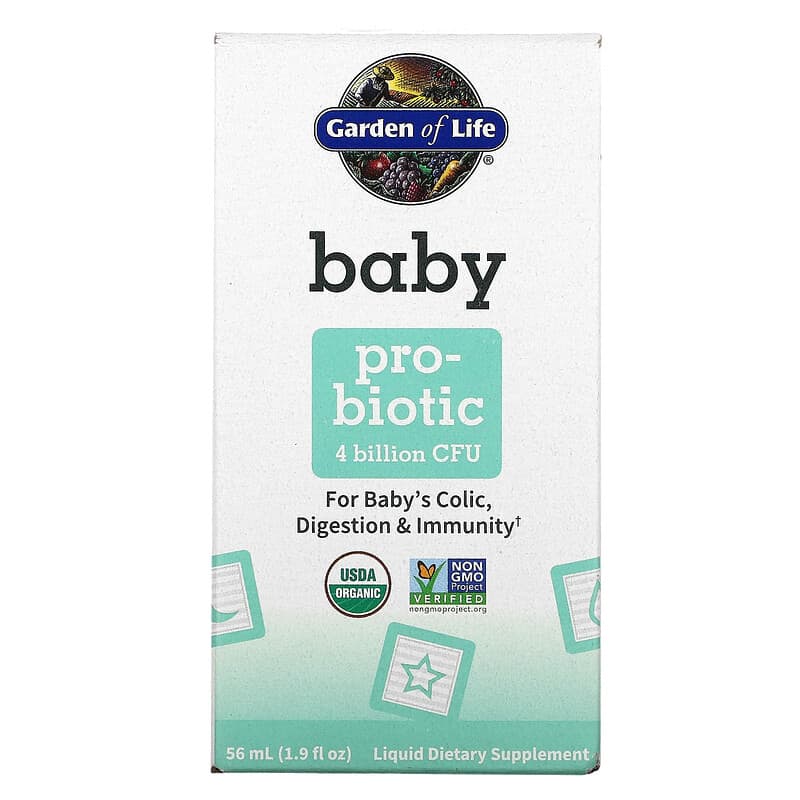 Garden of Life Baby Probiotic 4 Billion CFU 1.9 fl oz (56 ml) 658010125239