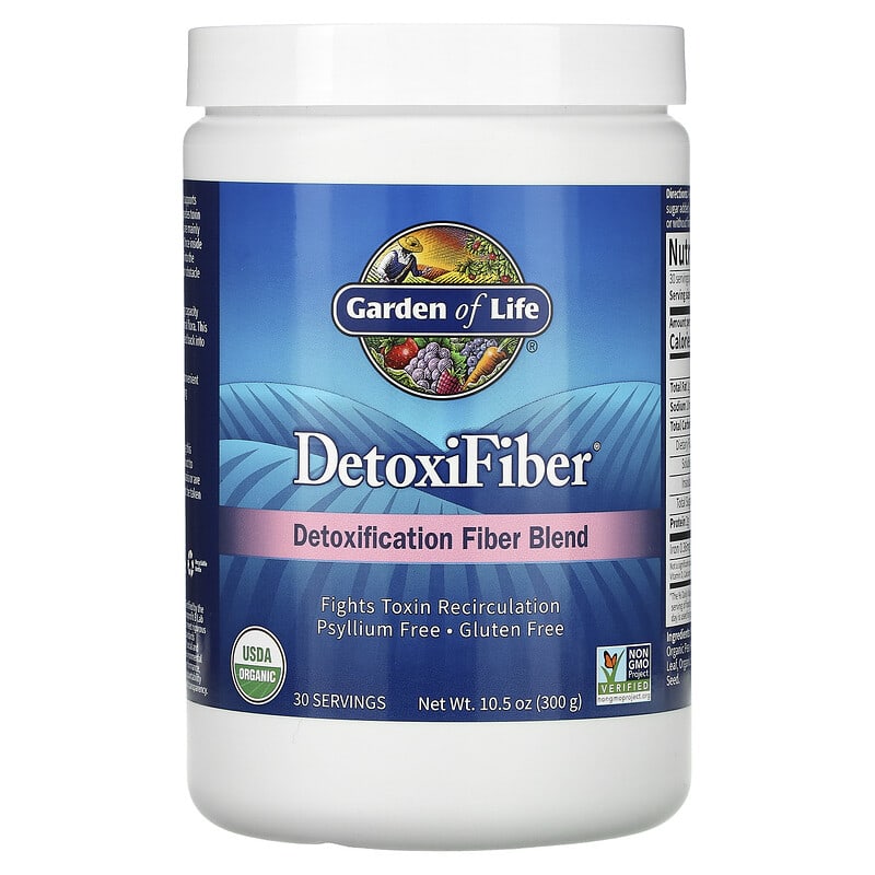 Garden of Life DetoxiFiber Detoxification Fiber Blend 10.5 oz (300 g) 658010112895