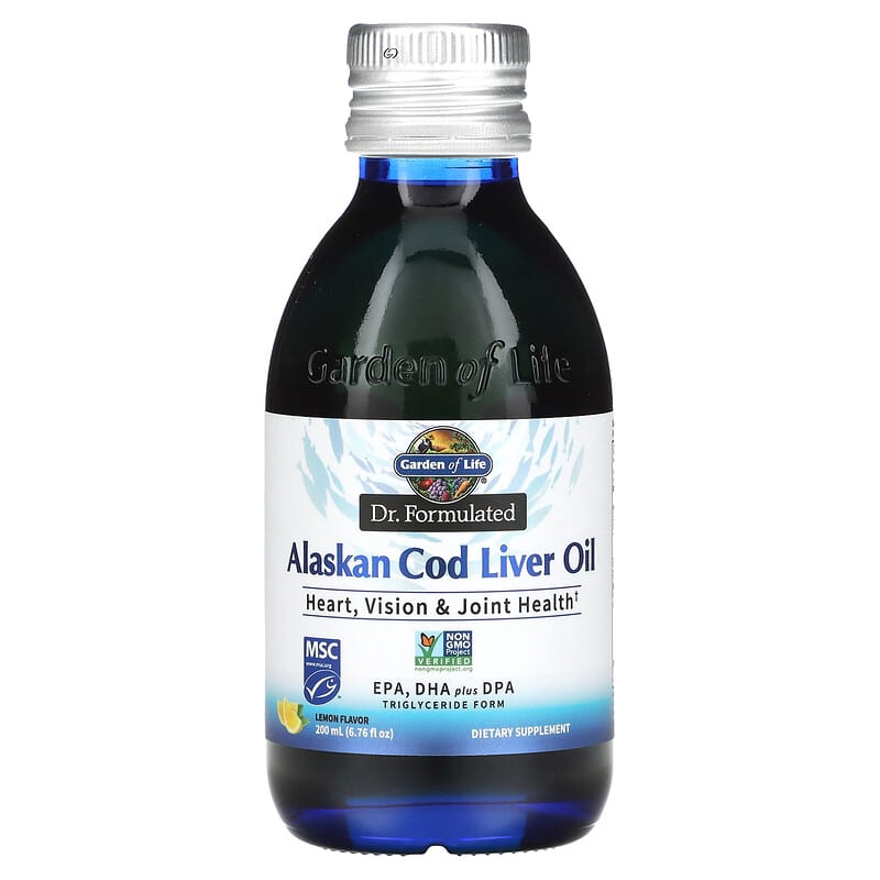 Garden of Life Dr. Formulated Alaskan Cod Liver Oil Lemon 6.76 fl oz (200 ml) 658010124706