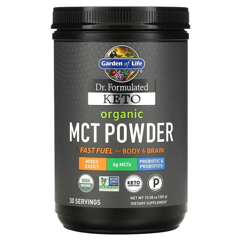 Garden of Life Dr. Formulated Keto Organic MCT Powder 10.58 oz (300 g) 658010124454