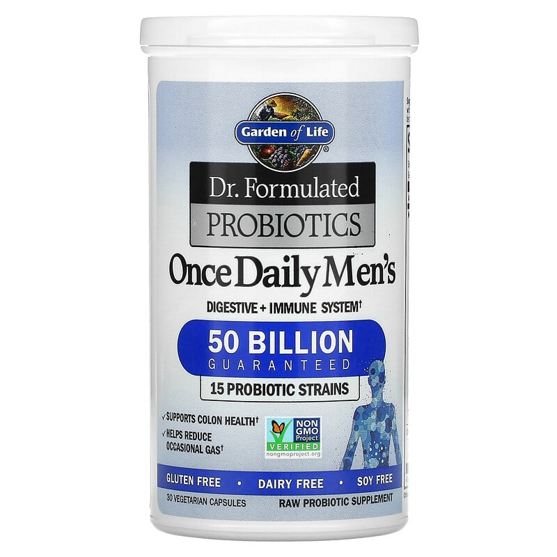 Garden of Life, Dr. Formulated Probiotics, Once Daily Men's, 50 Billion, 30 Vegetarian Capsules 658010118293