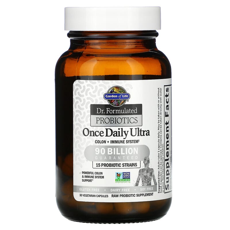 Garden of Life, Dr. Formulated Probiotics, Once Daily Ultra, 90 Billion, 30 Vegetarian Capsules 658010118453