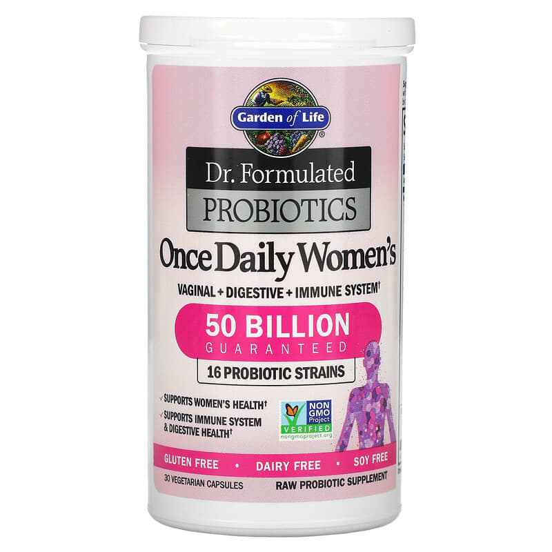 Garden of Life, Dr. Formulated Probiotics, Once Daily Women's, 50 Billion, 30 Vegetarian Capsules 658010118323