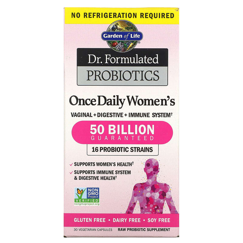 Garden of Life Dr. Formulated Probiotics Once Daily Women's 50 Billion 30 Vegetarian Capsules 658010118323