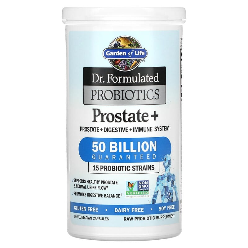 Garden of Life, Dr. Formulated Probiotics, Prostate+, 60 Vegetarian Capsules 658010120050