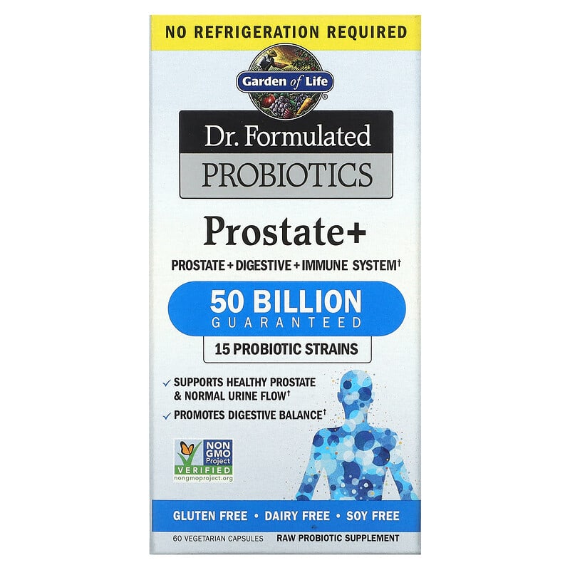 Garden of Life Dr. Formulated Probiotics Prostate+ 60 Vegetarian Capsules 658010120050
