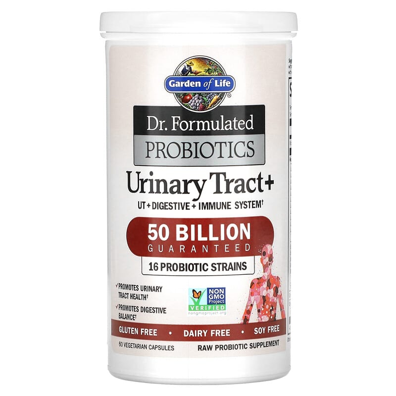 Garden of Life, Dr. Formulated Probiotics, Urinary Tract+, 60 Vegetarian Capsules 658010120067