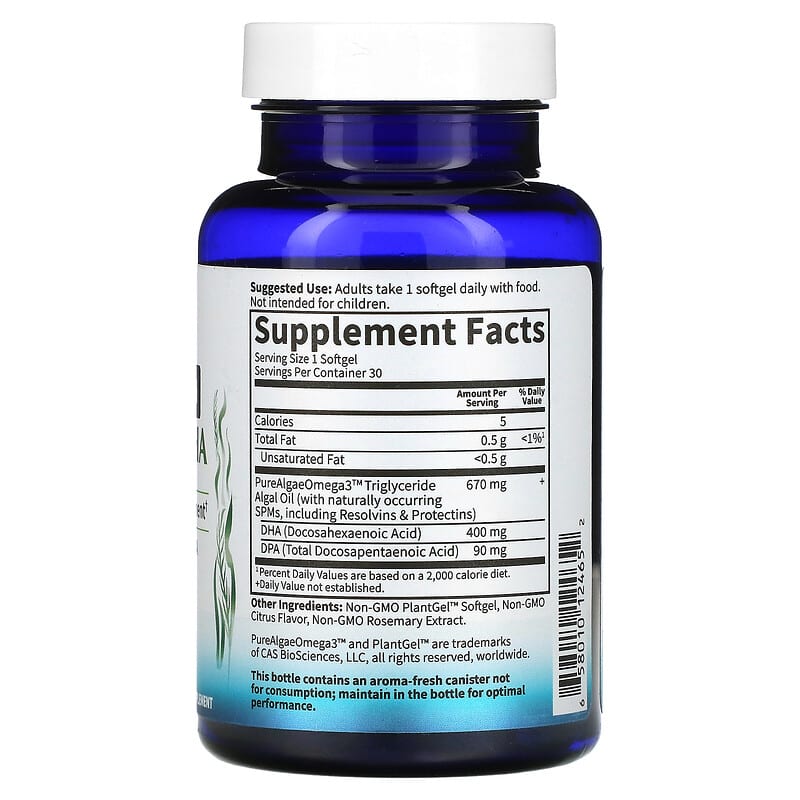 Garden of Life, Dr. Formulated, Vegan Prenatal DHA, 400 mg, 30 Softgels 658010124652