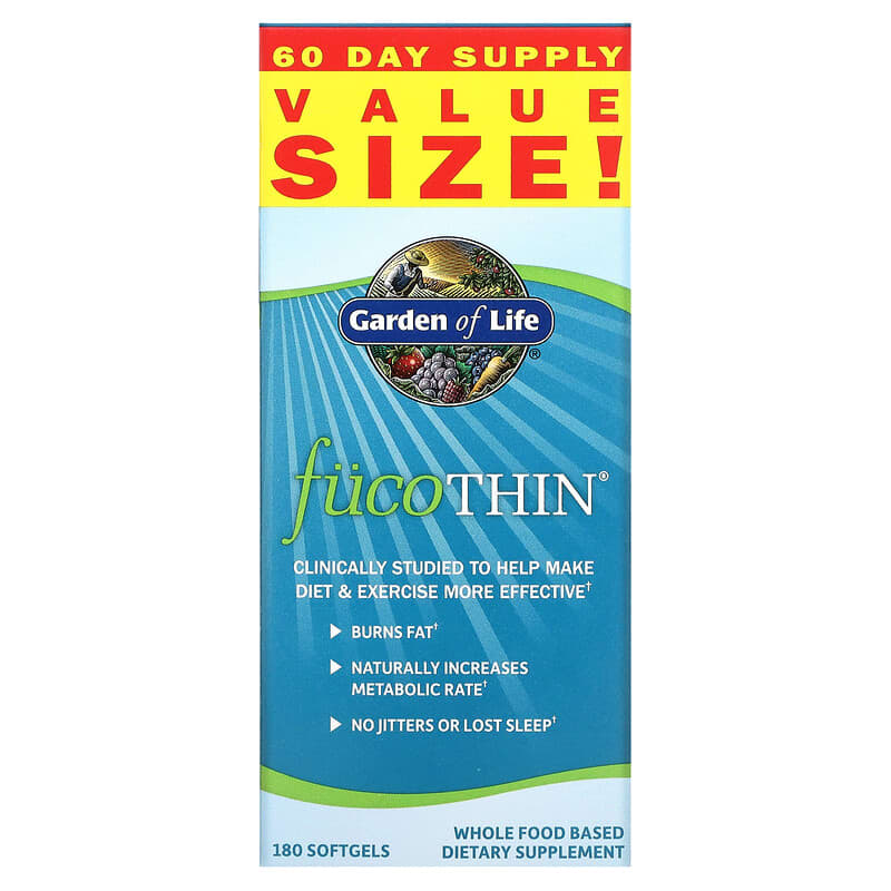 Garden of Life FucoThin 180 Softgels 658010113755