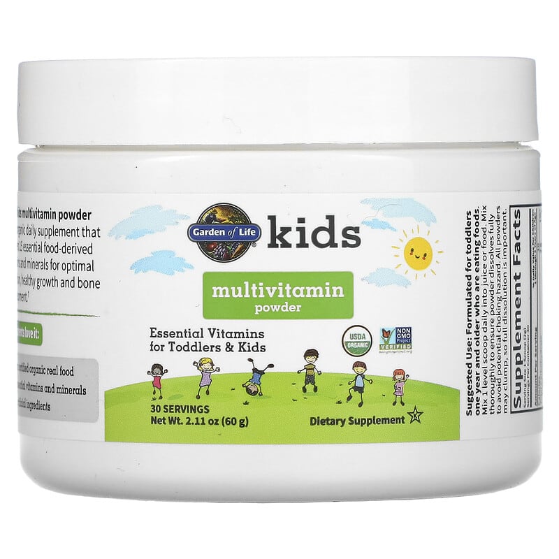 Garden of Life Kids Multivitamin Powder 2.11 oz (60 g) 658010125253