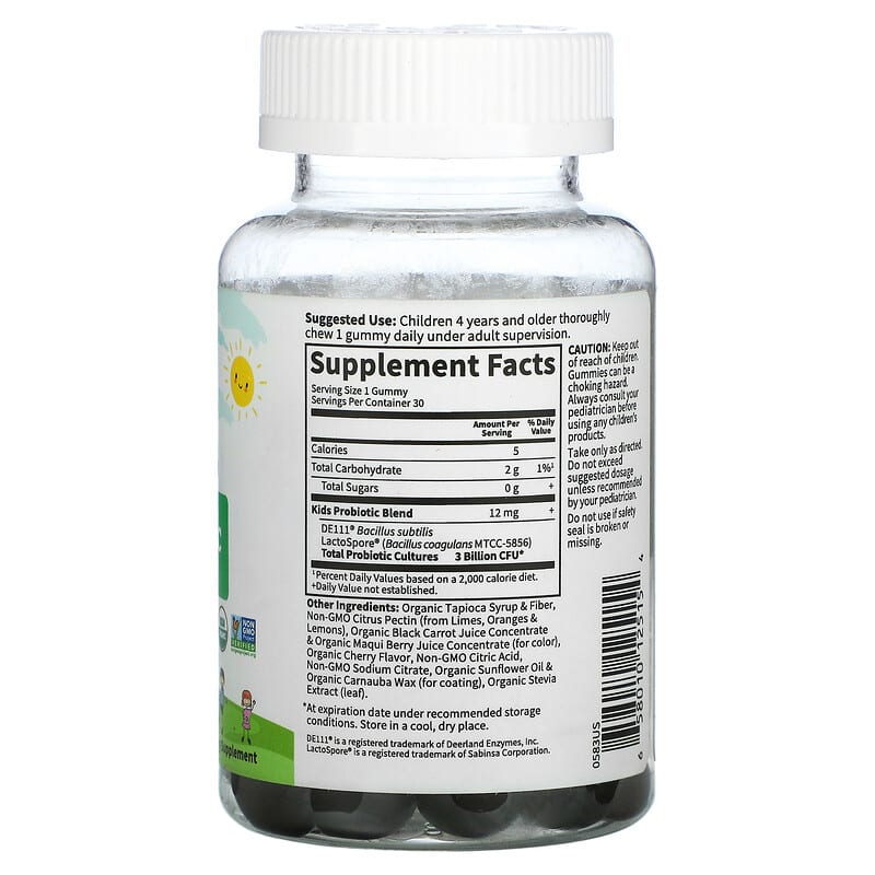 Garden of Life, Kids Probiotic, Cherry, 3 Billion CFU, 30 Vegetarian Gummies 658010125154