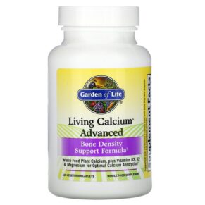 Garden of Life, Living Calcium Advanced, 120 Vegetarian Caplets 658010112635