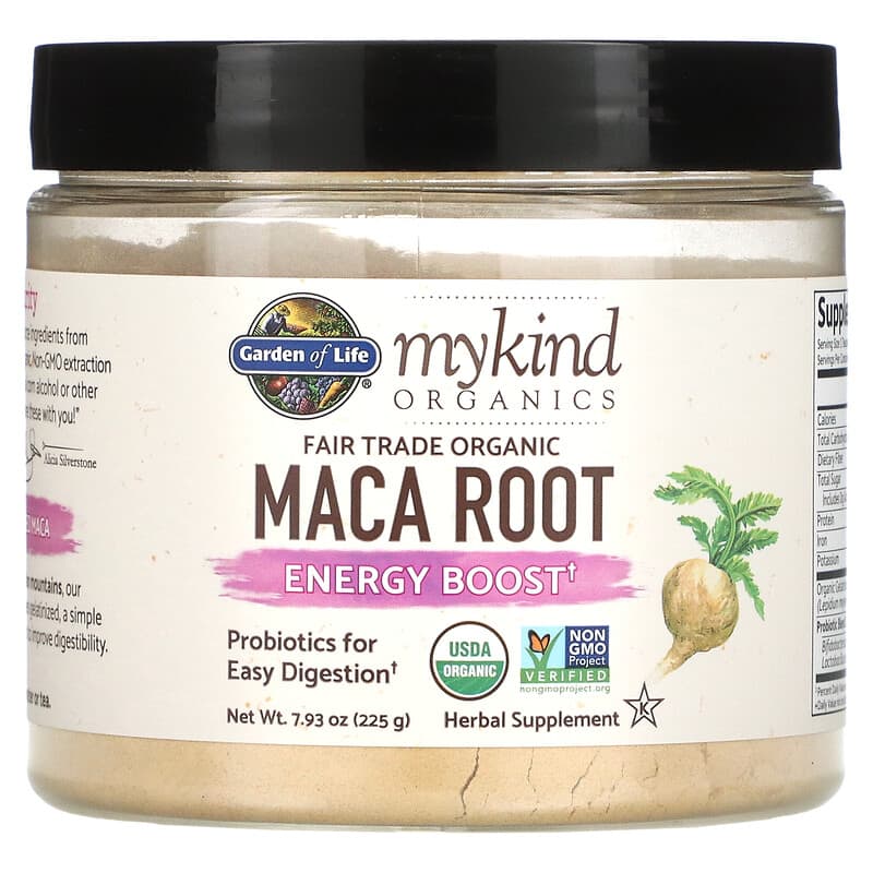 Garden of Life MyKind Organics Fair Trade Organic Maca Root Energy Boost 7.93 oz (225 g) 658010123099