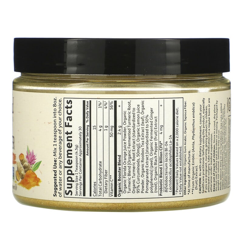 Garden of Life, MyKind Organics, Fermented Organic Turmeric Boost, Inflammatory Response, 4.76 oz (135 g) 658010123075