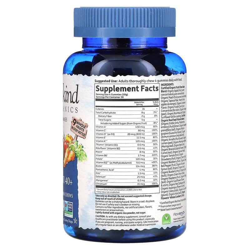 Garden of Life, MyKind Organics, Men's Multi 40+, Organic Berry, 120 Vegan Gummy Drops 658010120289