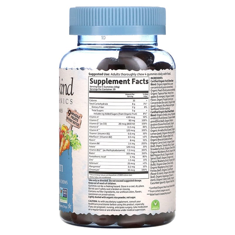 Garden of Life, MyKind Organics, Men's Multi, Organic Berry, 120 Vegan Gummy Drops 658010120296