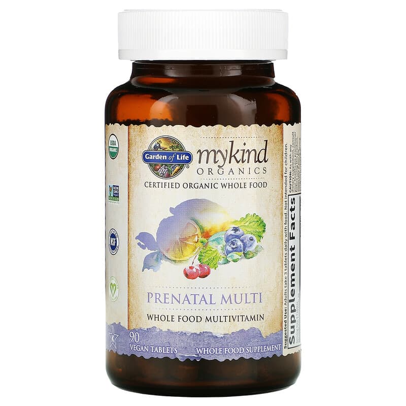 Garden of Life, MyKind Organics, Prenatal Multi, 90 Vegan Tablets 658010117708