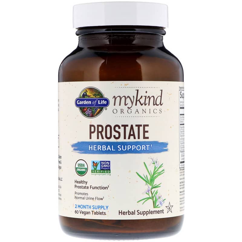 Garden of Life, MyKind Organics, Prostate, Herbal Support, 60 Vegan Tablets 658010121880