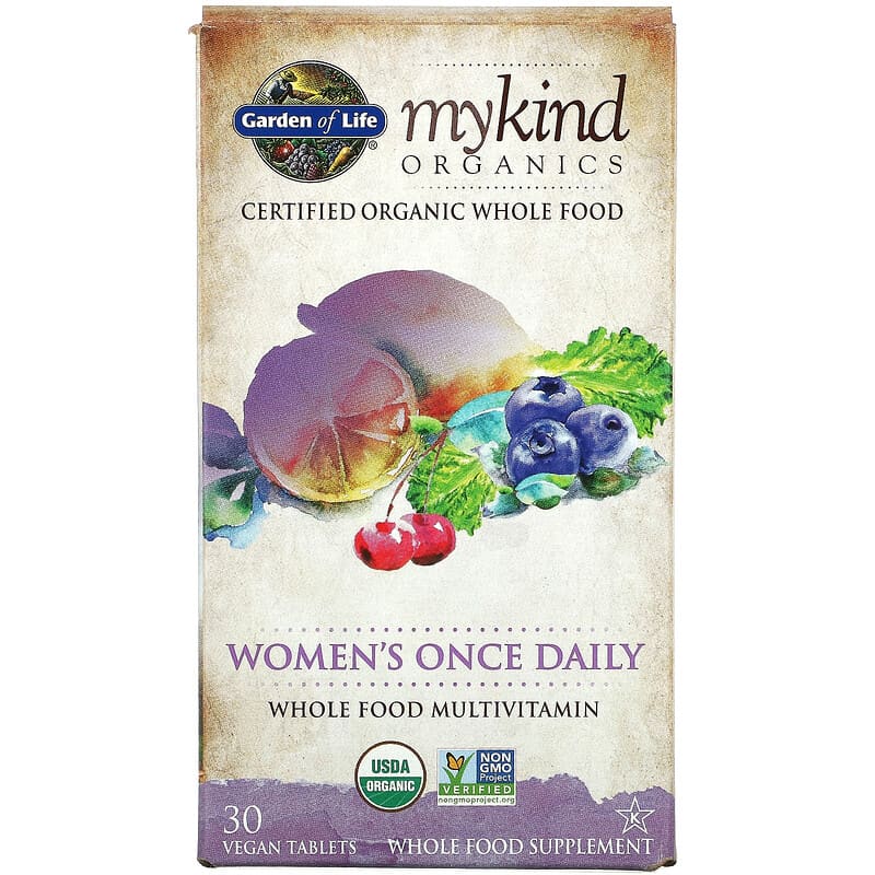 Garden of Life MyKind Organics Women's Once Daily  30 Vegan Tablets 658010117753