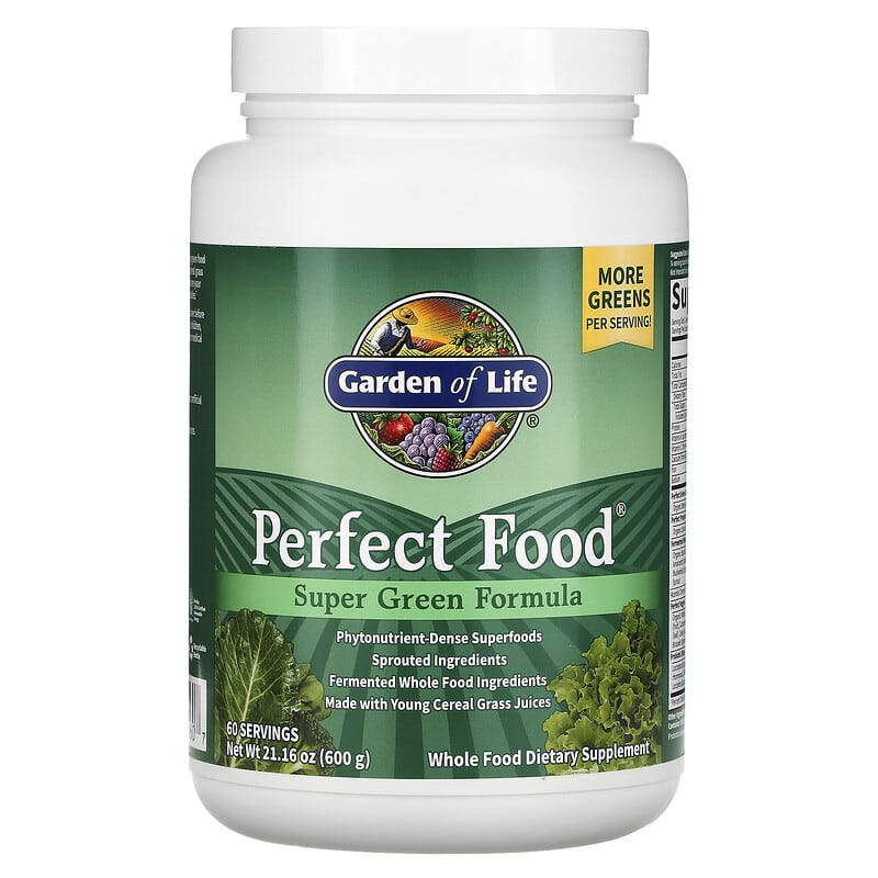 Garden of Life Perfect Food Super Green Formula 21.16 oz (600 g) 658010111607
