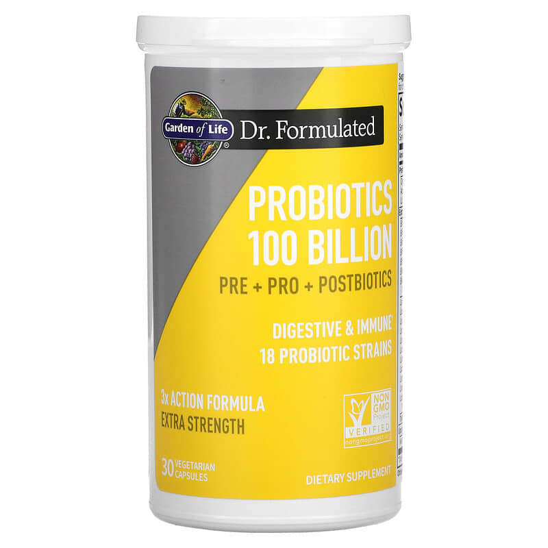Garden of Life, Probiotics, 100 Billion, 30 Vegetarian Capsules 658010131797