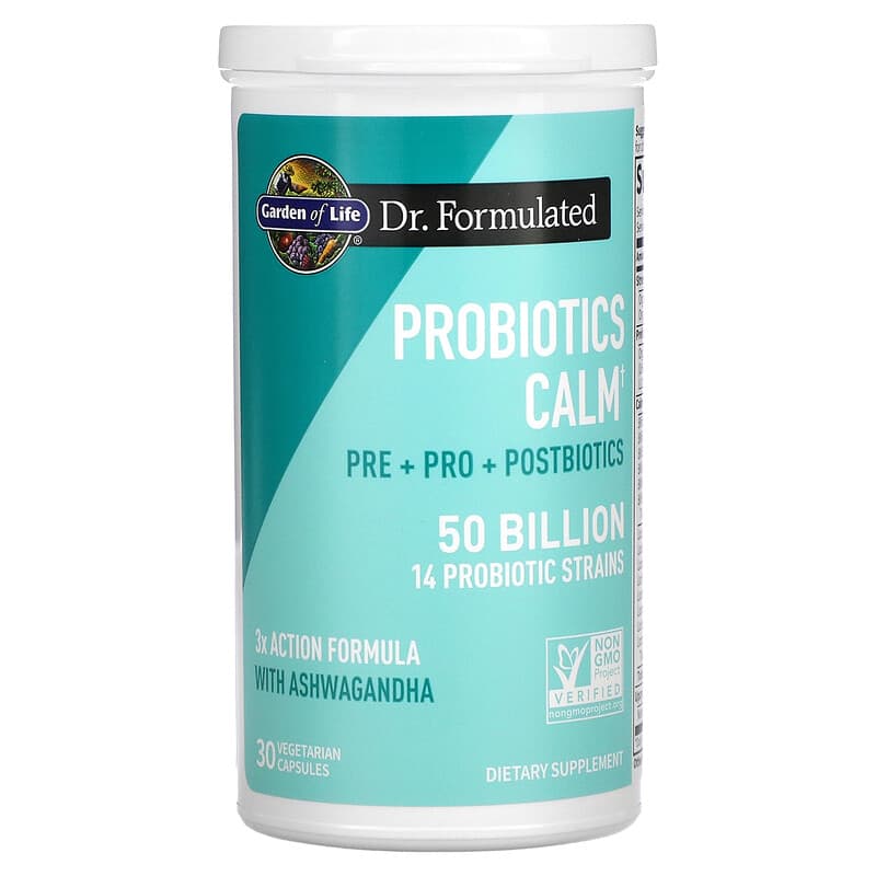 Garden of Life, Probiotics Calm, 50 Billion, 30 Vegetarian Capsules 658010131803