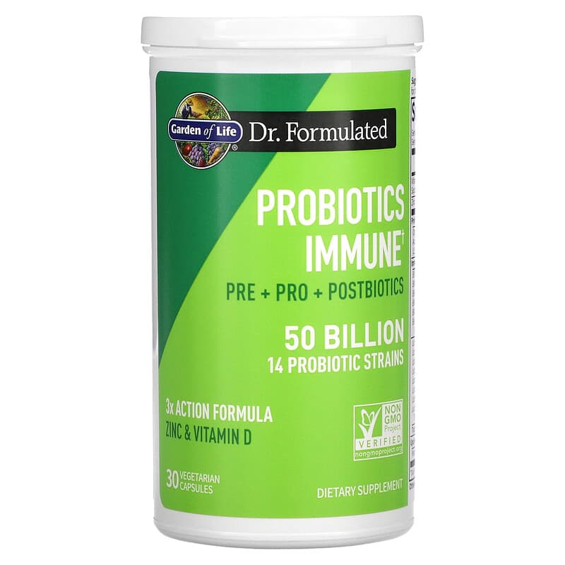 Garden of Life, Probiotics Immune, 50 Billion, 30 Vegetarian Capsules 658010131810