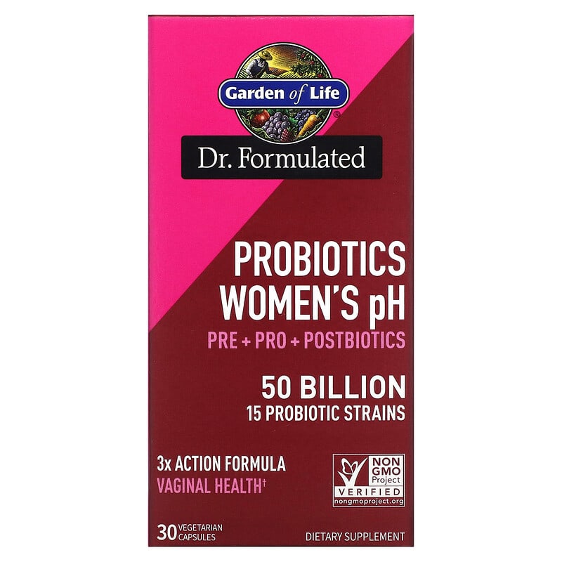 Garden of Life Probiotics Women's pH 50 Billion 30 Vegetarian Capsules 658010131957