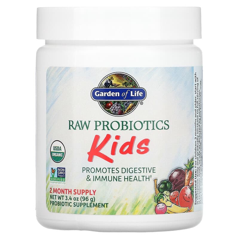 Garden of Life, RAW Probiotics, Kids, 5 Billion CFU, 3.4 oz (96 g) 658010115698