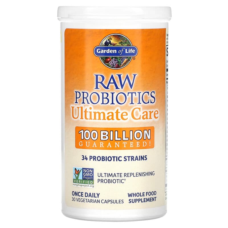 Garden of Life, RAW Probiotics Ultimate Care, 30 Vegetarian Capsules 658010123334