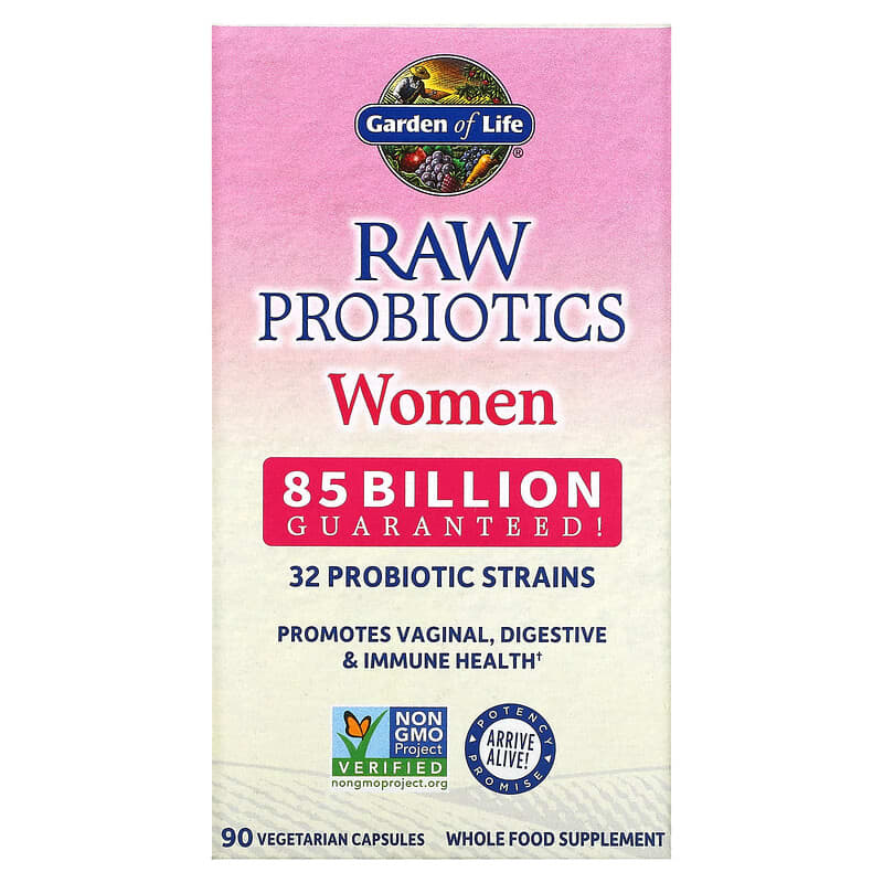 Garden of Life RAW Probiotics Women 85 Billion CFU 90 Vegetarian Capsules 658010115674