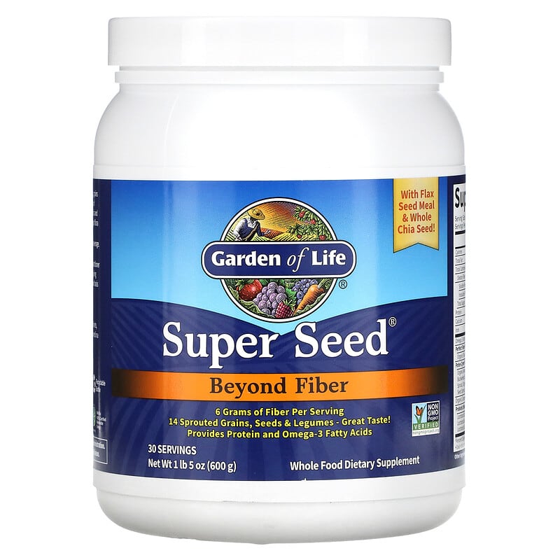Garden of Life Super Seed Beyond Fiber 1 lb 5 oz (600 g) 658010111386