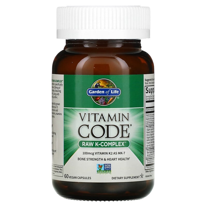 Garden of Life, Vitamin Code, RAW K-Complex, 60 Vegan Capsules 658010116510