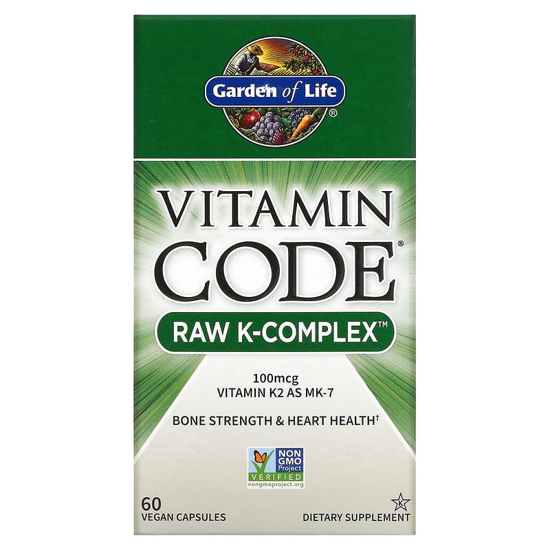 Garden of Life Vitamin Code RAW K-Complex 60 Vegan Capsules 658010116510