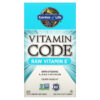 Garden of Life Vitamin Code RAW Vitamin E 60 Vegetarian Capsules 658010113779