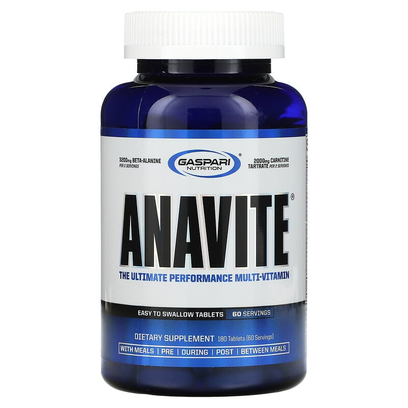 Gaspari Nutrition ANAVITE The Ultimate Performance Multi-Vitamin 180 Tablets 646511006980