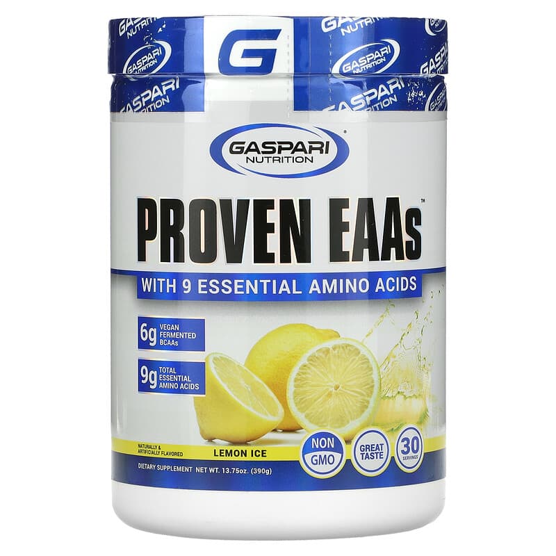 Gaspari Nutrition Proven EAAs Lemon Ice 13.75 oz (390 g) 646511031432