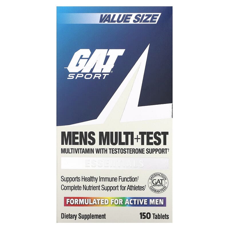 GAT Mens Multi + Test 150 Tablets 816170021109