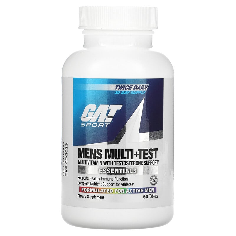 GAT, Mens Multi + Test, 60 Tablets 859613220066