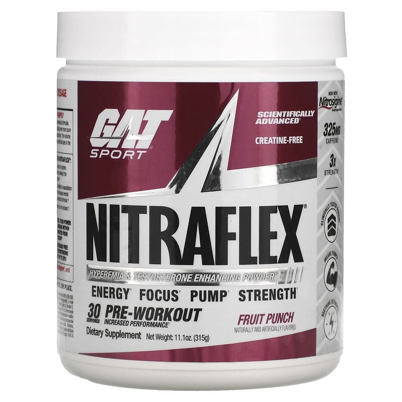 GAT Sport NITRAFLEX Fruit Punch 11.1 oz (315 g) 859613648907