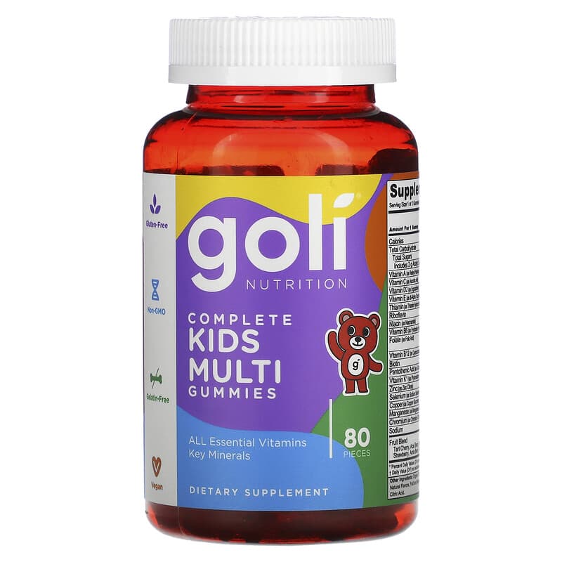 Goli Nutrition Complete Kids Multi 80 Pieces 55840402545