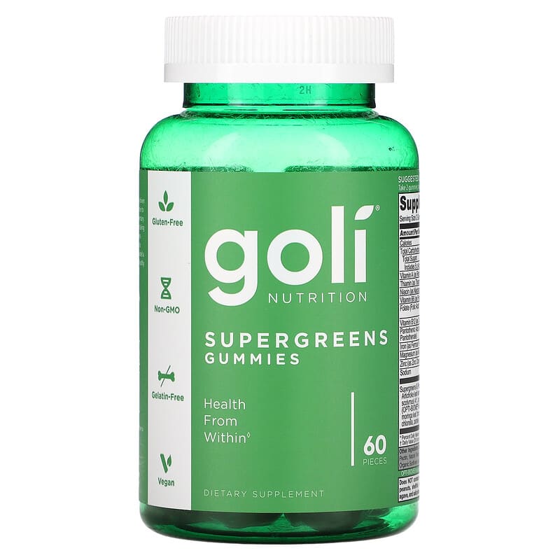 Goli Nutrition Supergreens Gummies 60 Pieces 55840401821
