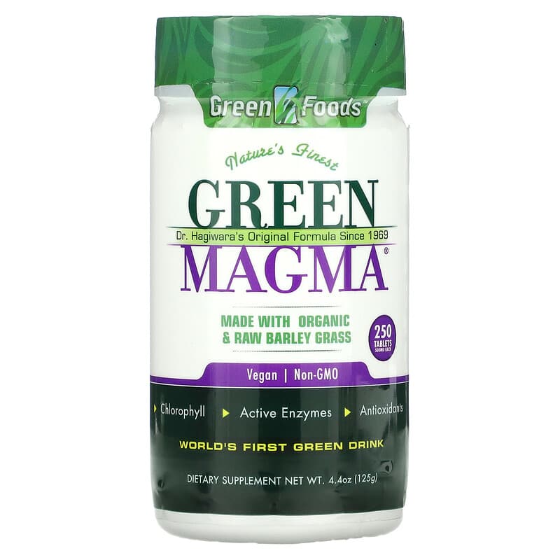 Green Foods Corporation Green Magma 250 Tablets 4.4 oz (125 g) 83851204285